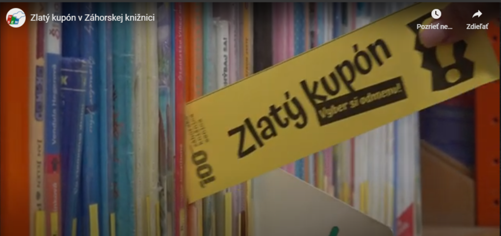 Zlatý kupón v Záhorskej knižnici